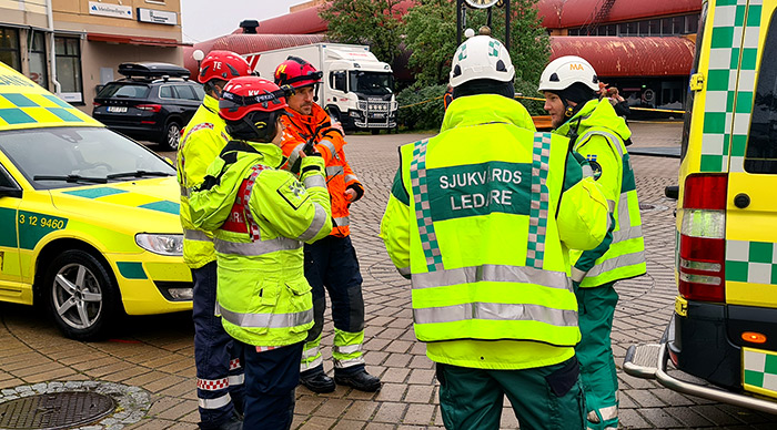 Ambulanspersonal deltog också i övningen Giron 2022.